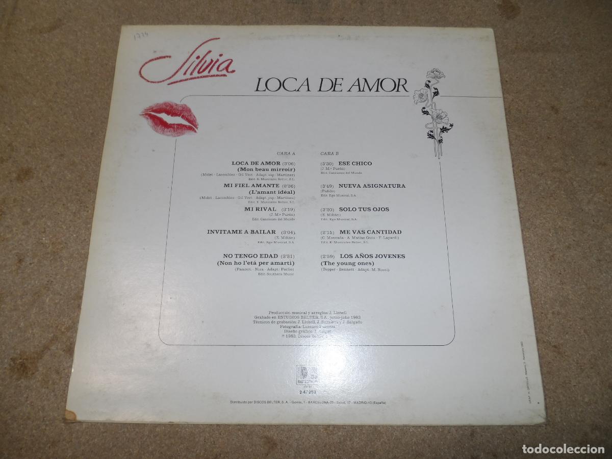 Discos de vinilo: SILVIA - LOCA DE AMOR (SPAIN 1983) - Foto 2