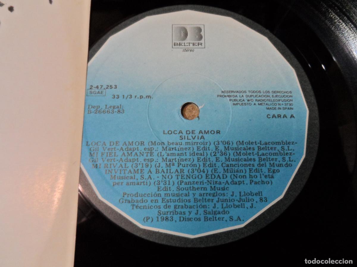 Discos de vinilo: SILVIA - LOCA DE AMOR (SPAIN 1983) - Foto 3