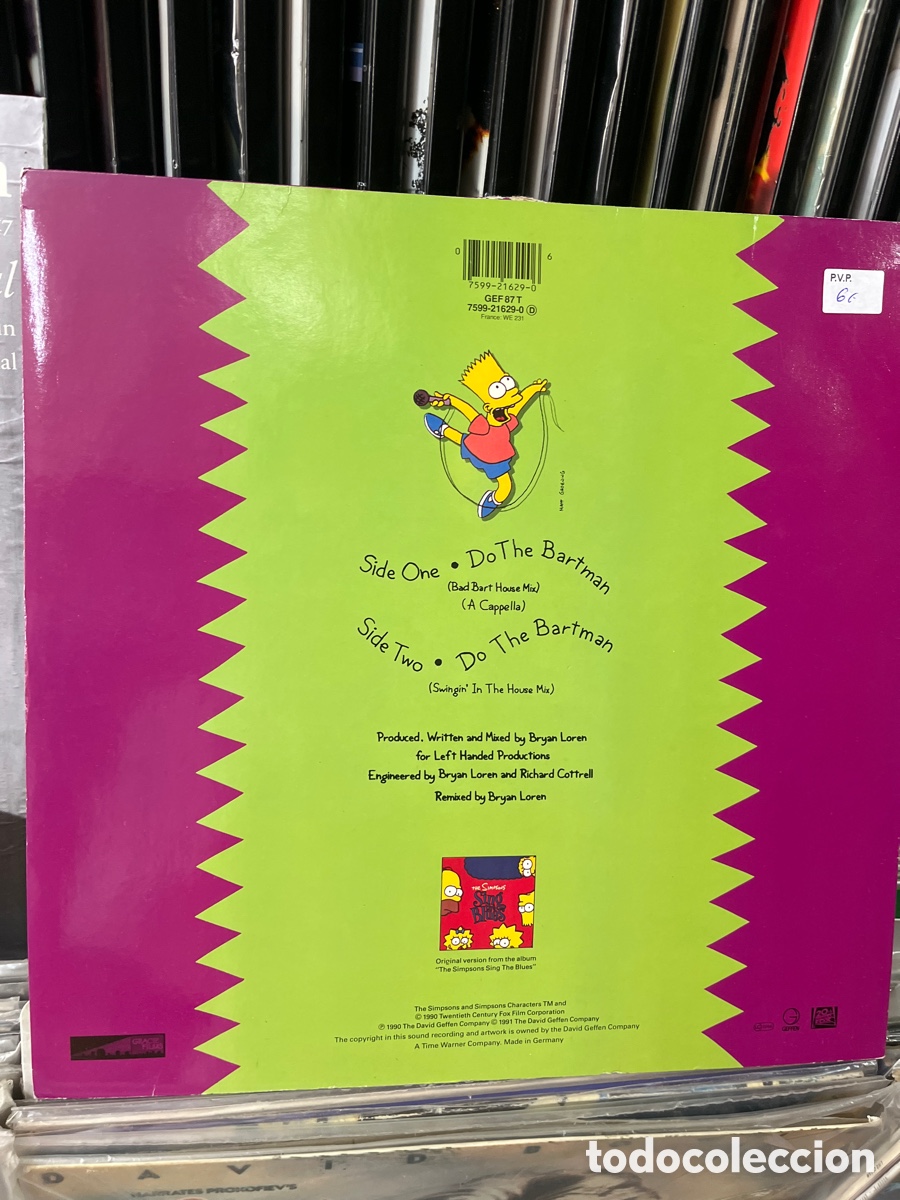 Discos de vinilo: the simpson do the bartman maxi - Foto 2
