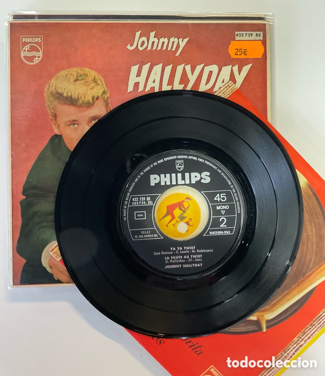 Discos de vinilo: JOHNNY HALLYDAY. Retiens La Nuit. - Foto 4