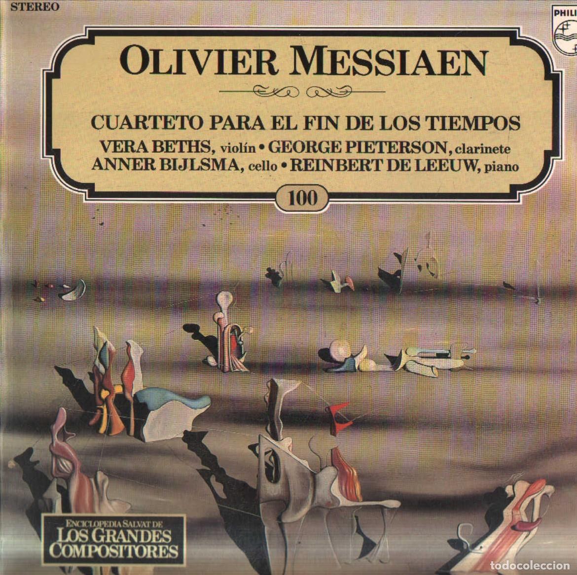 Disques de vinyle: ENCICLOPEDIA SALVAT LOS GRANDES COMPOSITORES 100: OLIVER MESSIAEN. LP-CLASICA-501