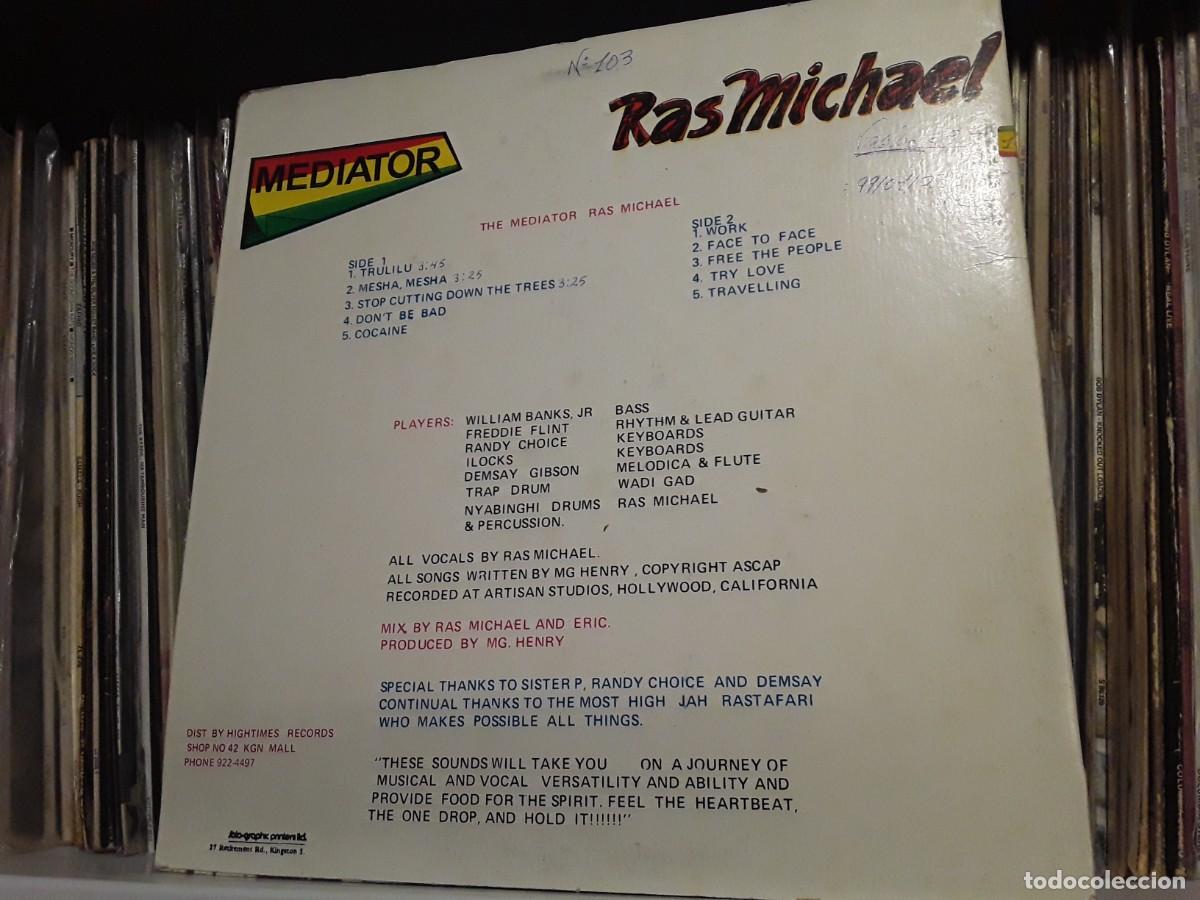 Discos de vinilo: Ras Michael &lrm;&ndash; Mediator - lp edic. jamaica 1993 - Foto 2