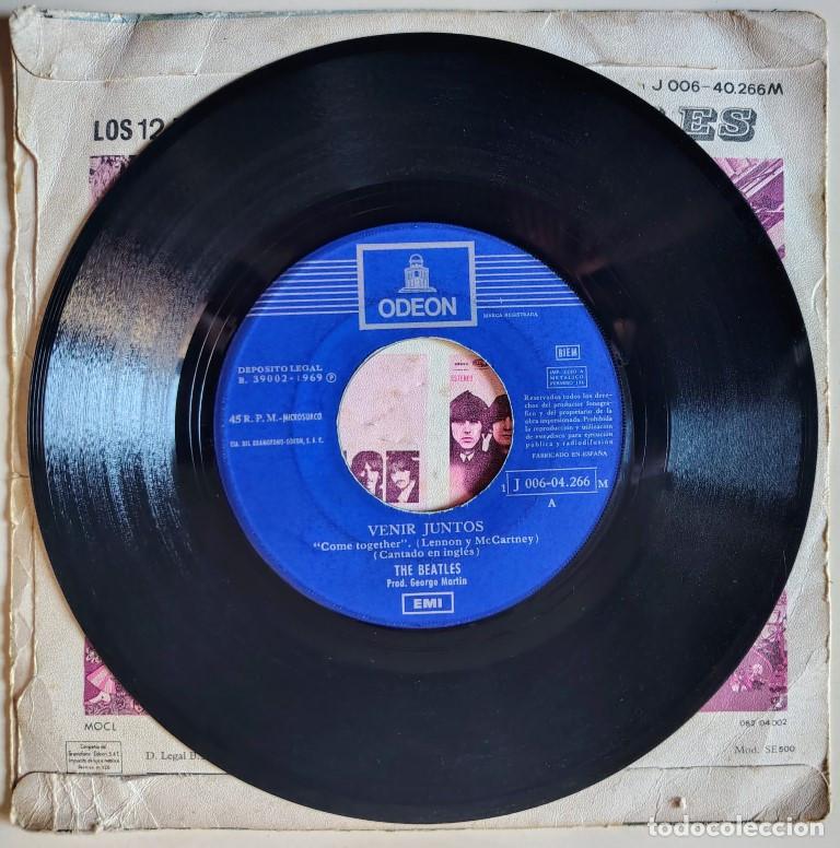 Discos de vinilo: The Beatles. Come together/ Something. Emi-Odeon, Spain 1969 single - Foto 3