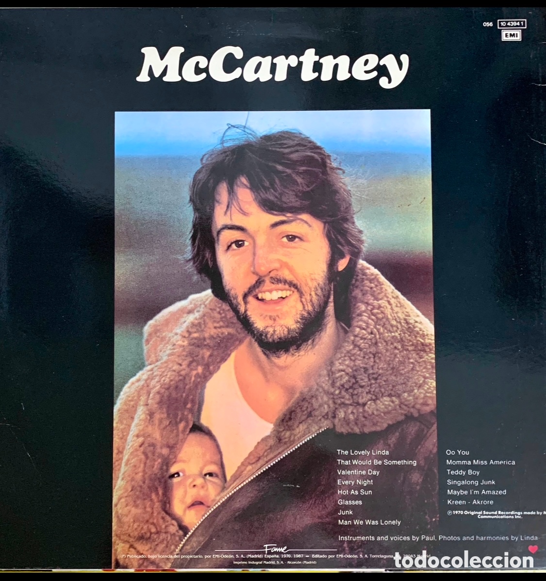 Discos de vinilo: Disco Vinilo LP. Paul McCartney. &ldquo;McCartney&rdquo;. 1970. - Foto 2