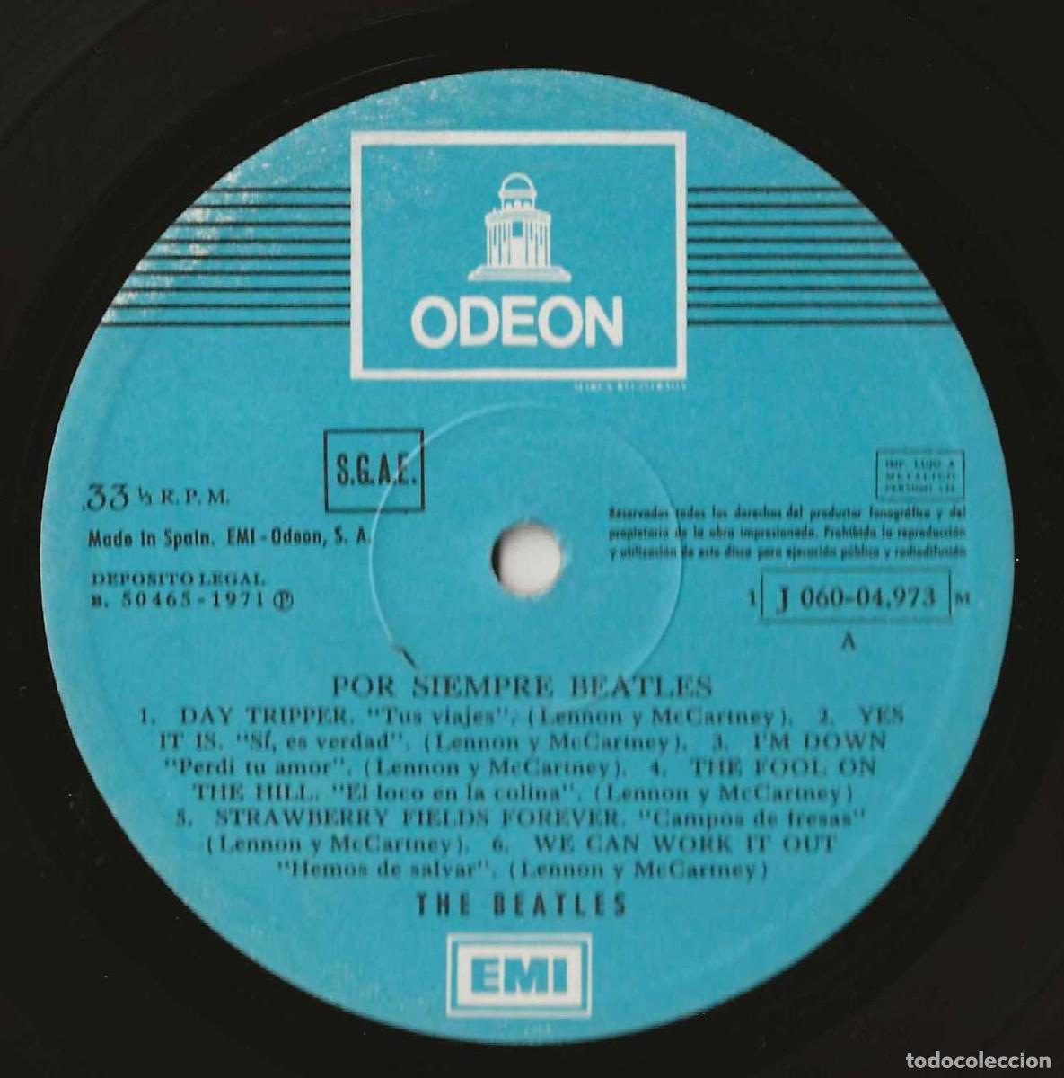 Discos de vinilo: THE BEATLES. POR SIEMPRE.LP. - Foto 2