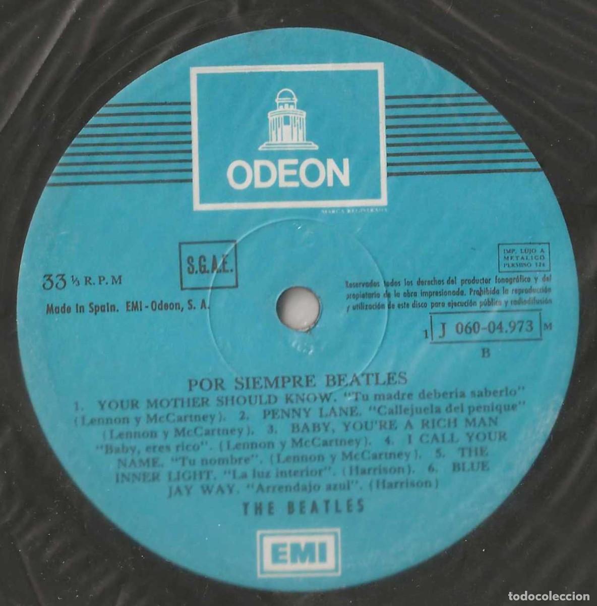 Discos de vinilo: THE BEATLES. POR SIEMPRE.LP. - Foto 3