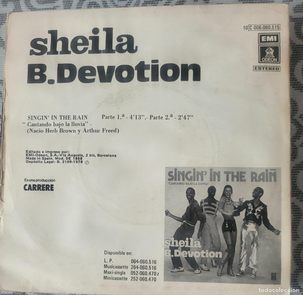 Discos de vinilo: Sheila B. Devotion single sello Emi-Odeon editado en Espa&ntilde;a a&ntilde;o 1978... - Foto 2