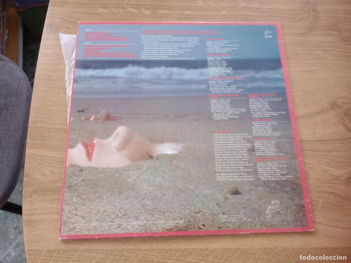 Discos de vinilo: MATTHEW WILDER / I DON&acute;T SPEAK THE LANGUAGE - Foto 2