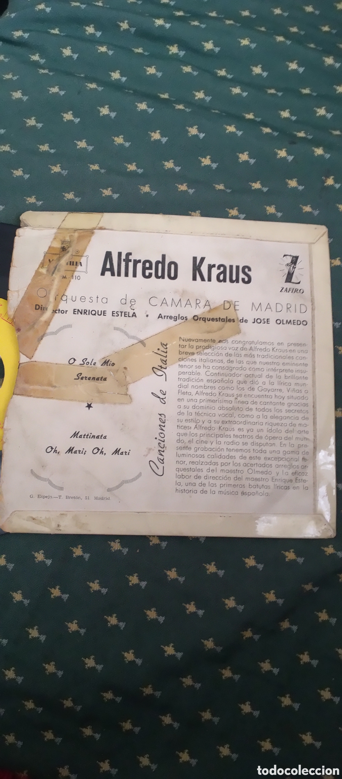 Discos de vinilo: Vinilo LP Alfredo kraus - Foto 3