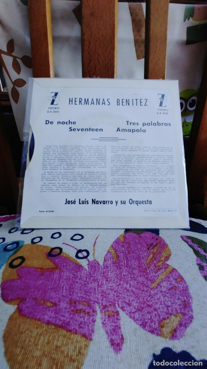 Discos de vinilo: HERMANAS BENITEZ-EP DE NOCHE +3 - Foto 2