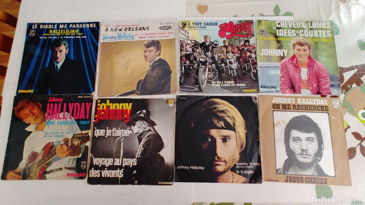 Discos de vinilo: JOHNNY HALLYDAY-5 + EPS + 3 SINGLES - Foto 1