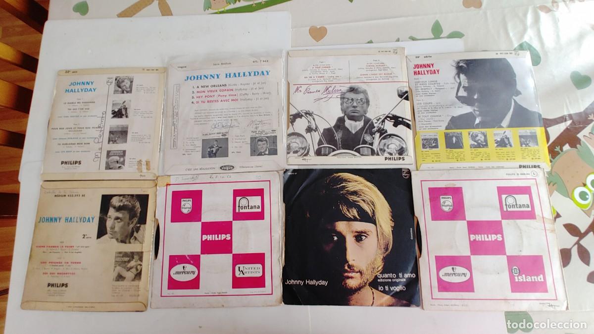 Discos de vinilo: JOHNNY HALLYDAY-5 + EPS + 3 SINGLES - Foto 2