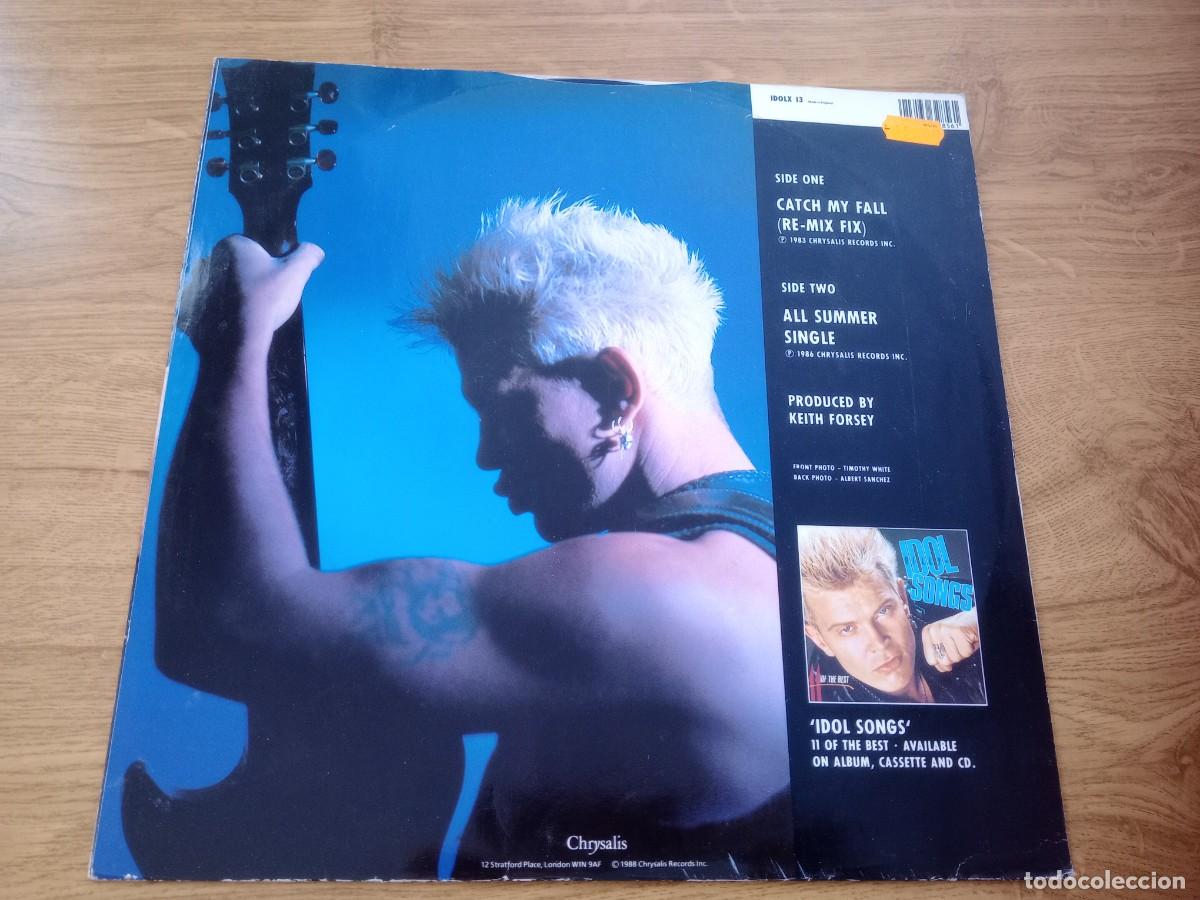 Discos de vinilo: BILLY IDOL / CATCH MY FALL MAXI - Foto 2