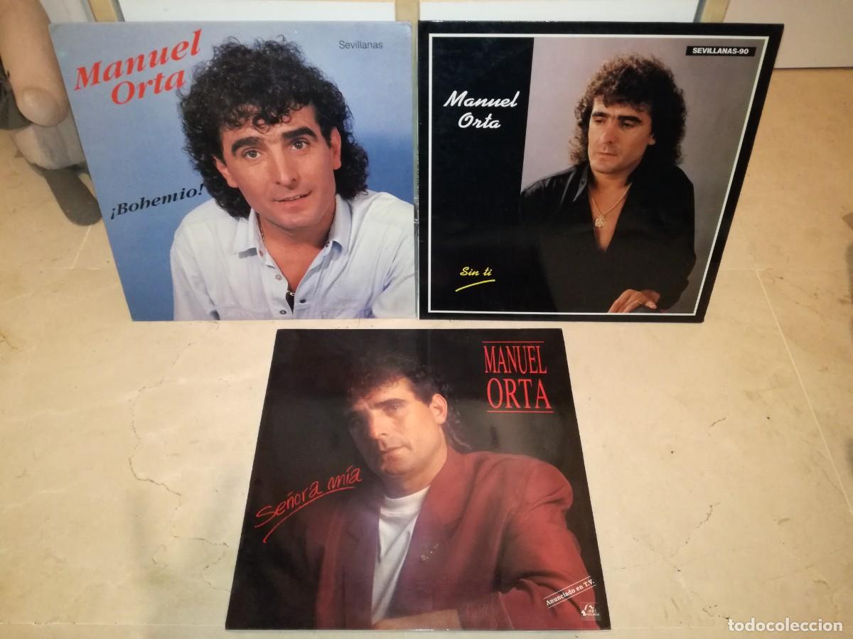 Discos de vinilo: LOTE DE 3 LPs ORIGINALES DE MANUEL ORTA - Foto 1