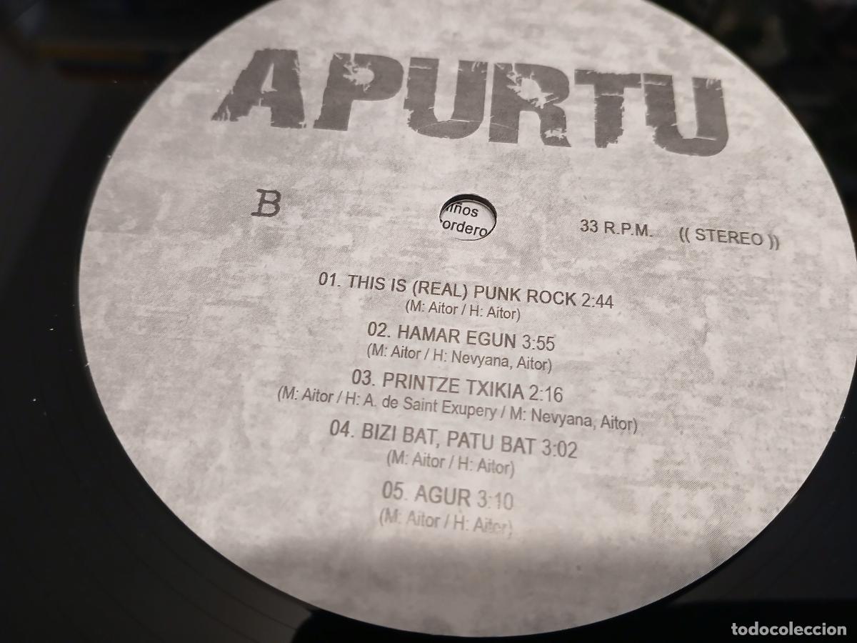 Discos de vinilo: APURTU -ORAIN ASKE ZARA- (2015) LP + CD - Foto 7
