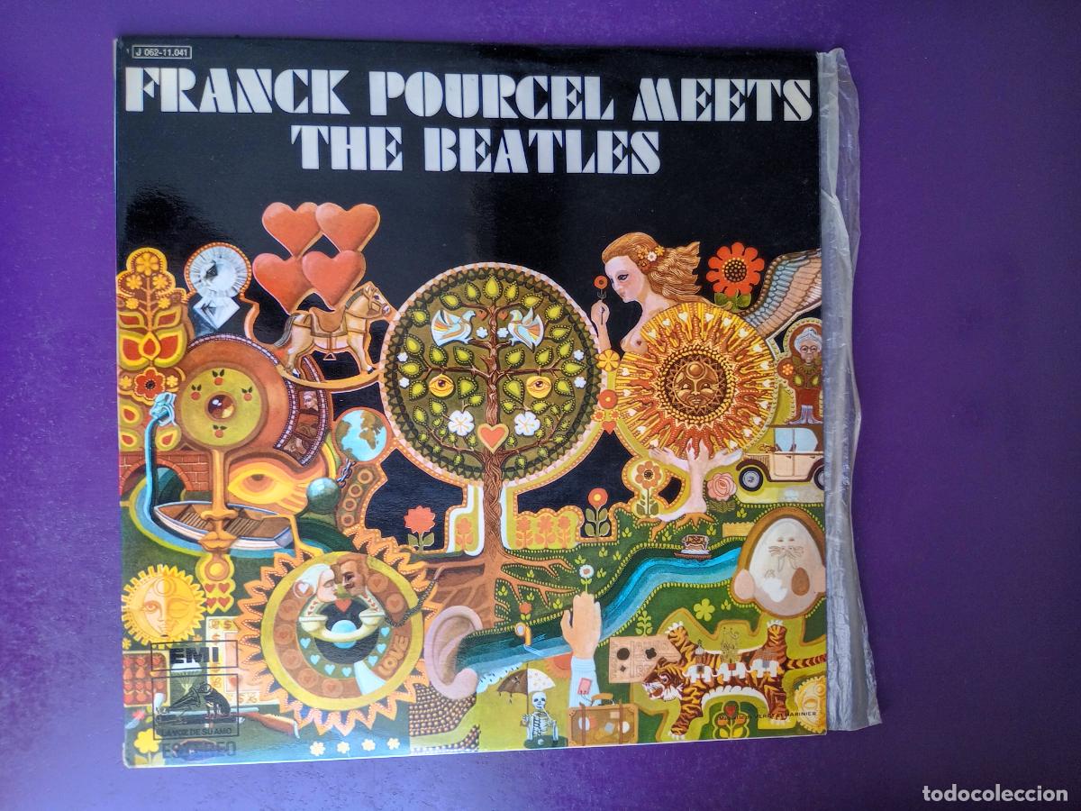 Discos de vinilo: Franck Pourcel y Gran Orquesta Meets The Beatles - LP EMI 1970 LOUNGE POP FRANCIA, MUY POCO USO