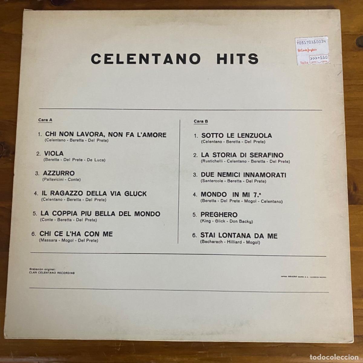 Discos de vinilo: ADRIANO CELENTANO HITS - Foto 3