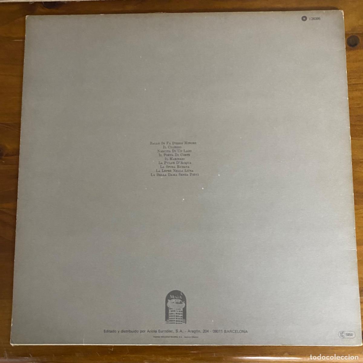 Discos de vinilo: ANGELO BRANDUARDI LA PULCE D&rsquo;AQUA - Foto 3