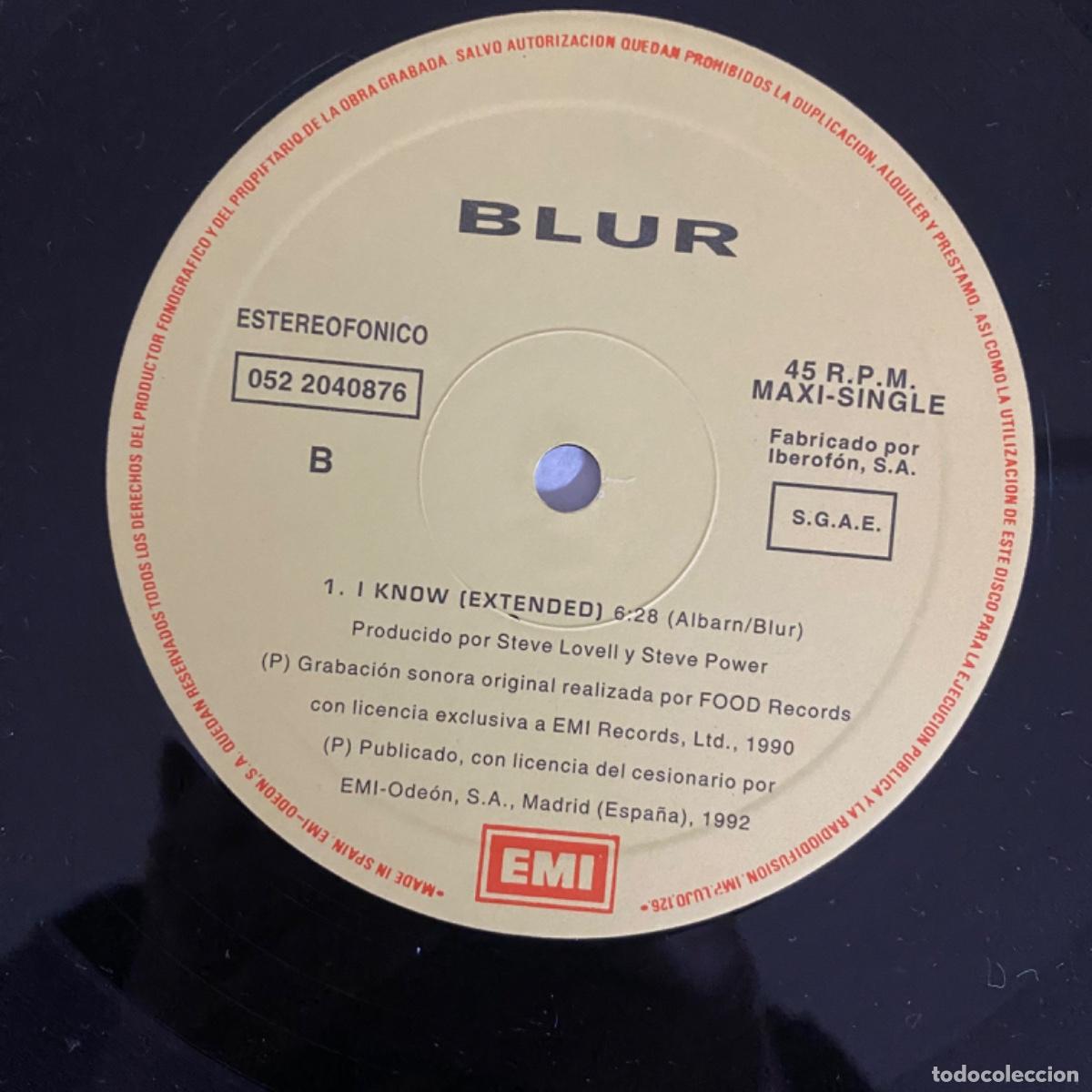 Discos de vinilo: BLUR SHE&rsquo;S SO HIGH MAXI SIN PORTADA - Foto 2