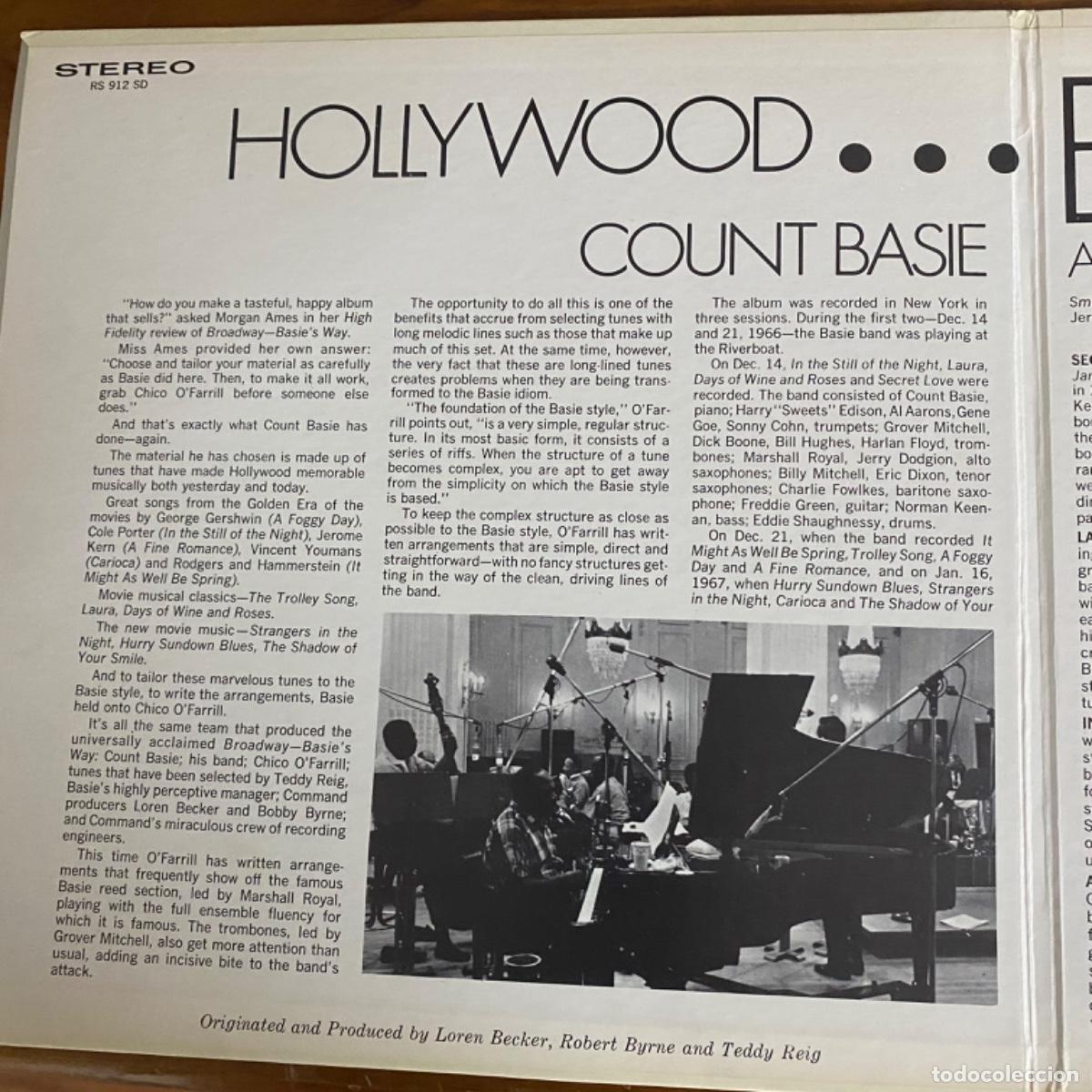 Discos de vinilo: COUNT BASIE AND HIS ORCHESTRA HOLLYWOOD - Foto 2