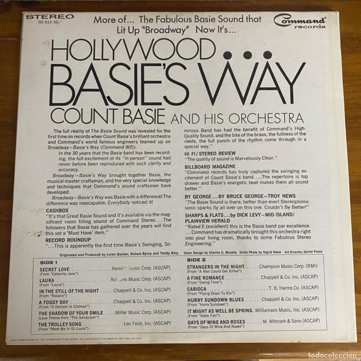 Discos de vinilo: COUNT BASIE AND HIS ORCHESTRA HOLLYWOOD - Foto 5