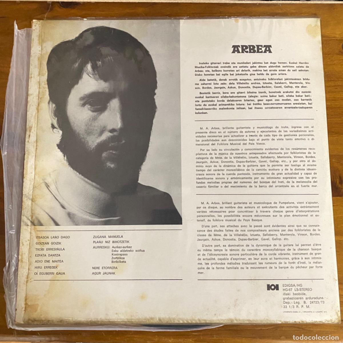 Discos de vinilo: MIKEL ARBEA EUSKAL SOINUAK GITARRAZ - Foto 3