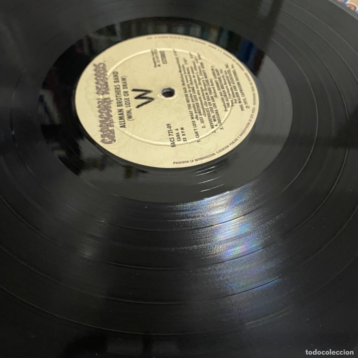Discos de vinilo: ALLMAN BROTHERS WIN LOSE OR DRAW - Foto 3