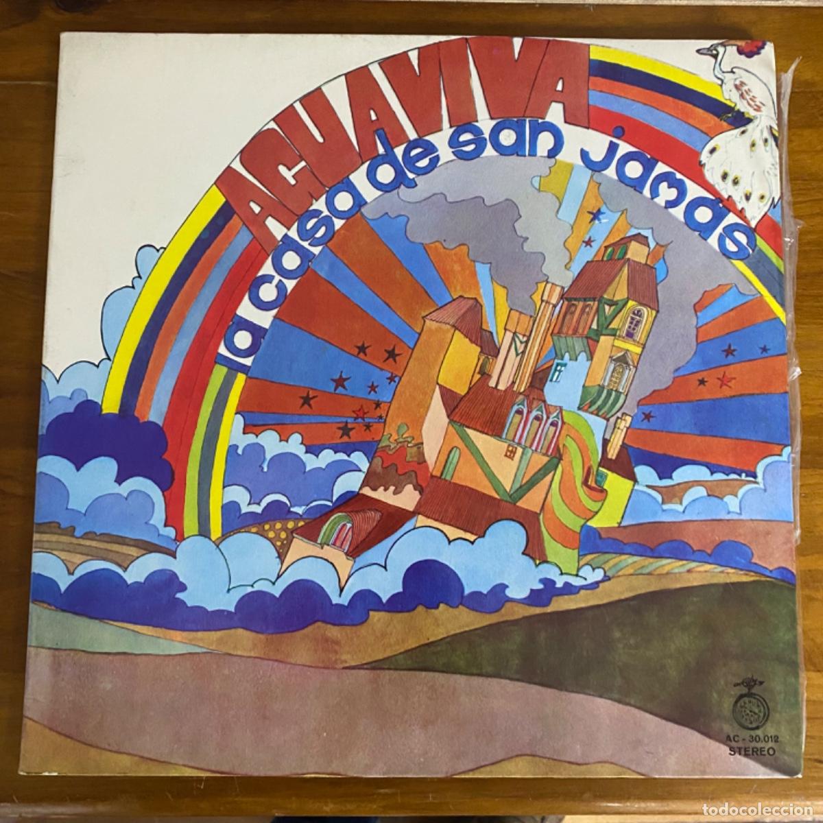 Discos de vinilo: AGUAVIVA LA CASA DE SAN JAMAS - Foto 1