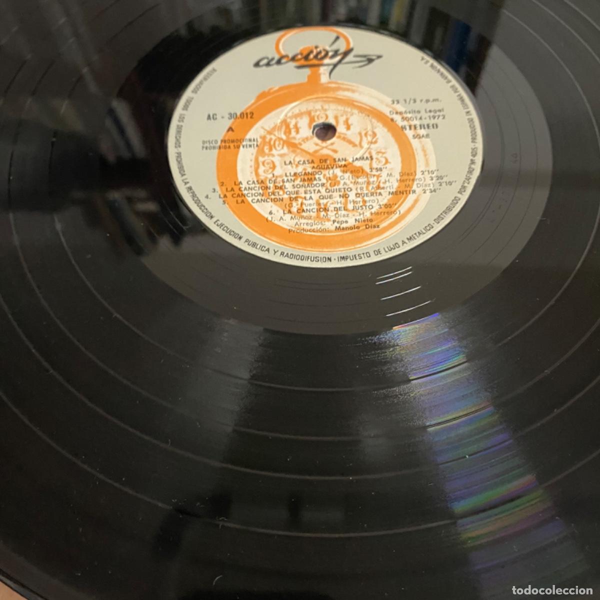 Discos de vinilo: AGUAVIVA LA CASA DE SAN JAMAS - Foto 4