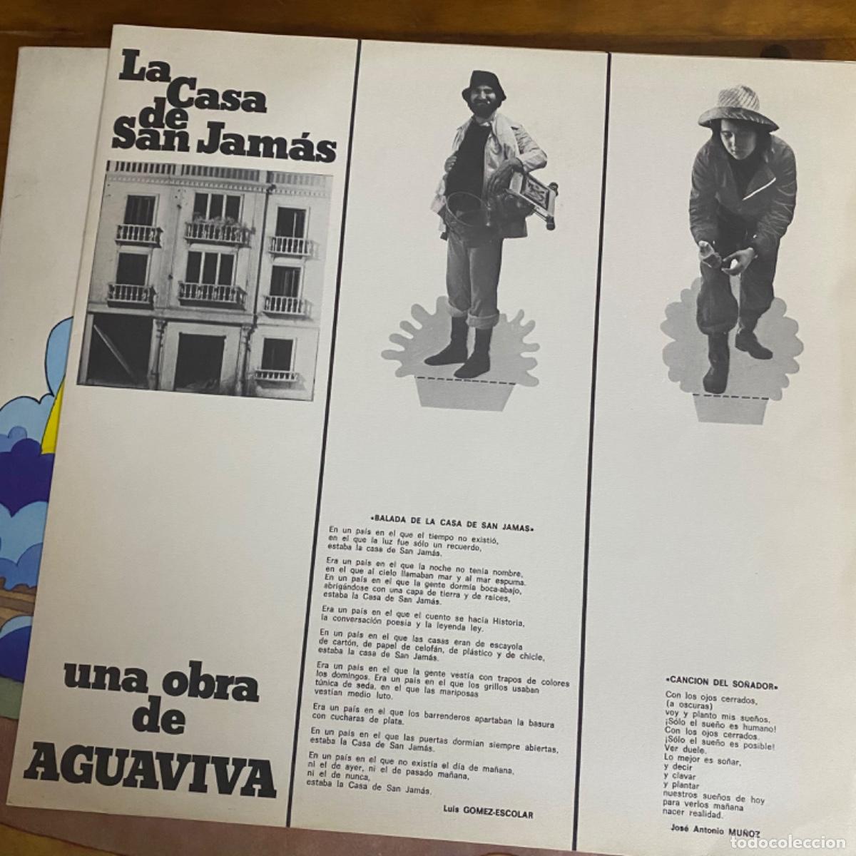 Discos de vinilo: AGUAVIVA LA CASA DE SAN JAMAS - Foto 6