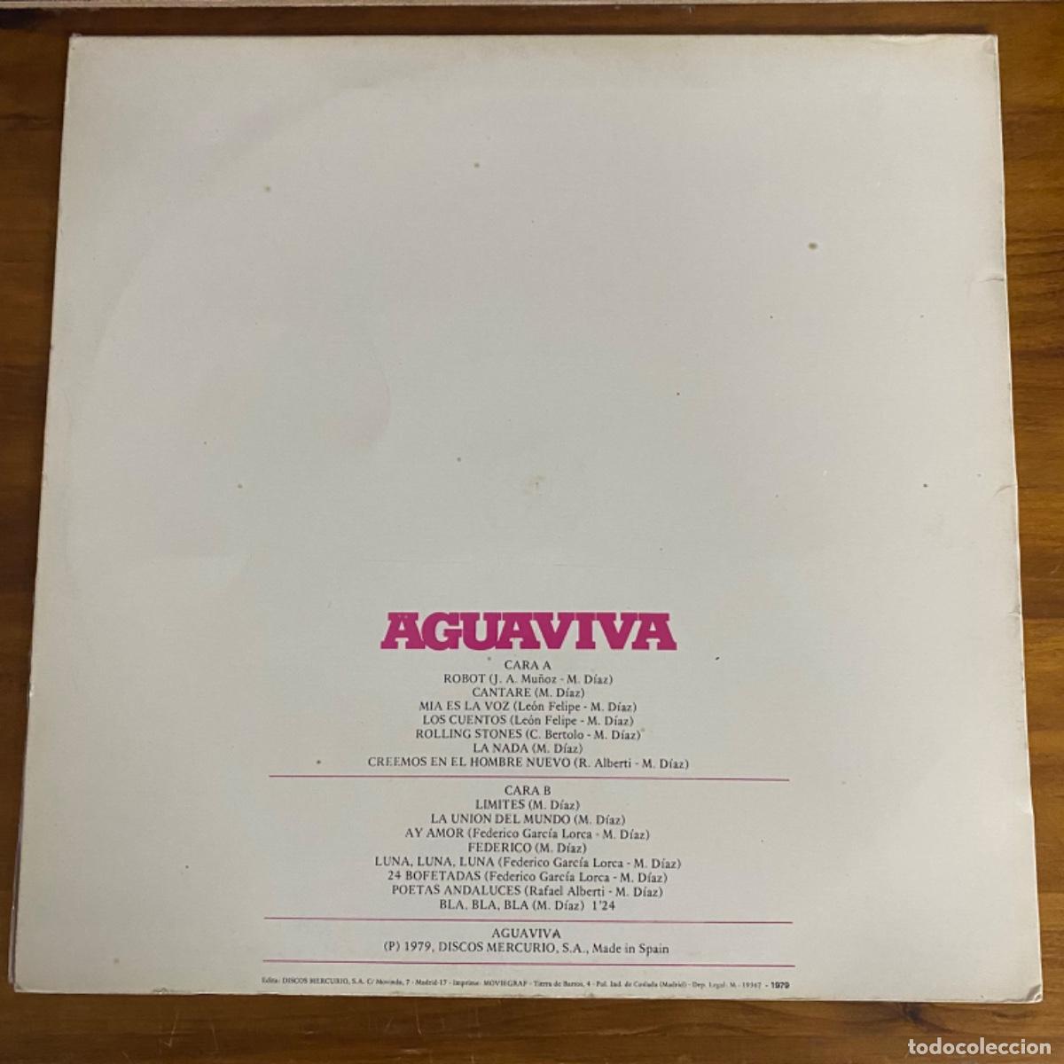 Discos de vinilo: AGUAVIVA CADA VEZ MAS CERCA - Foto 3