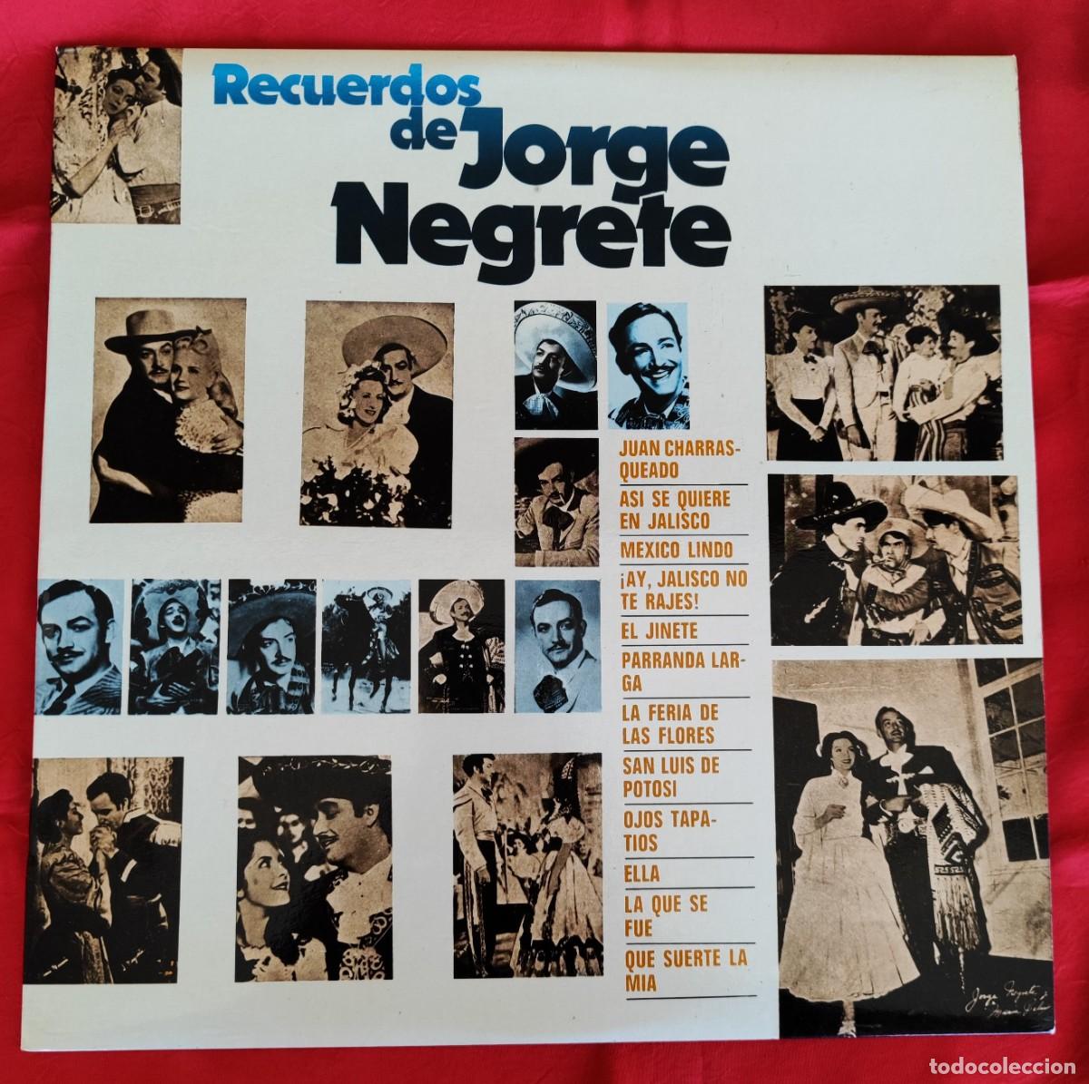 Discos de vinilo: RECUERDOS DE JORGE NEGRETE. - Foto 1