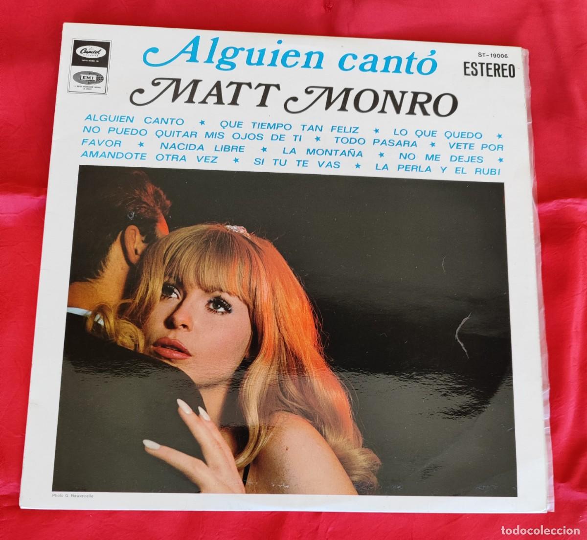 Discos de vinilo: MATT MONRO .- ALGUIEN CANT&Oacute;. - Foto 1