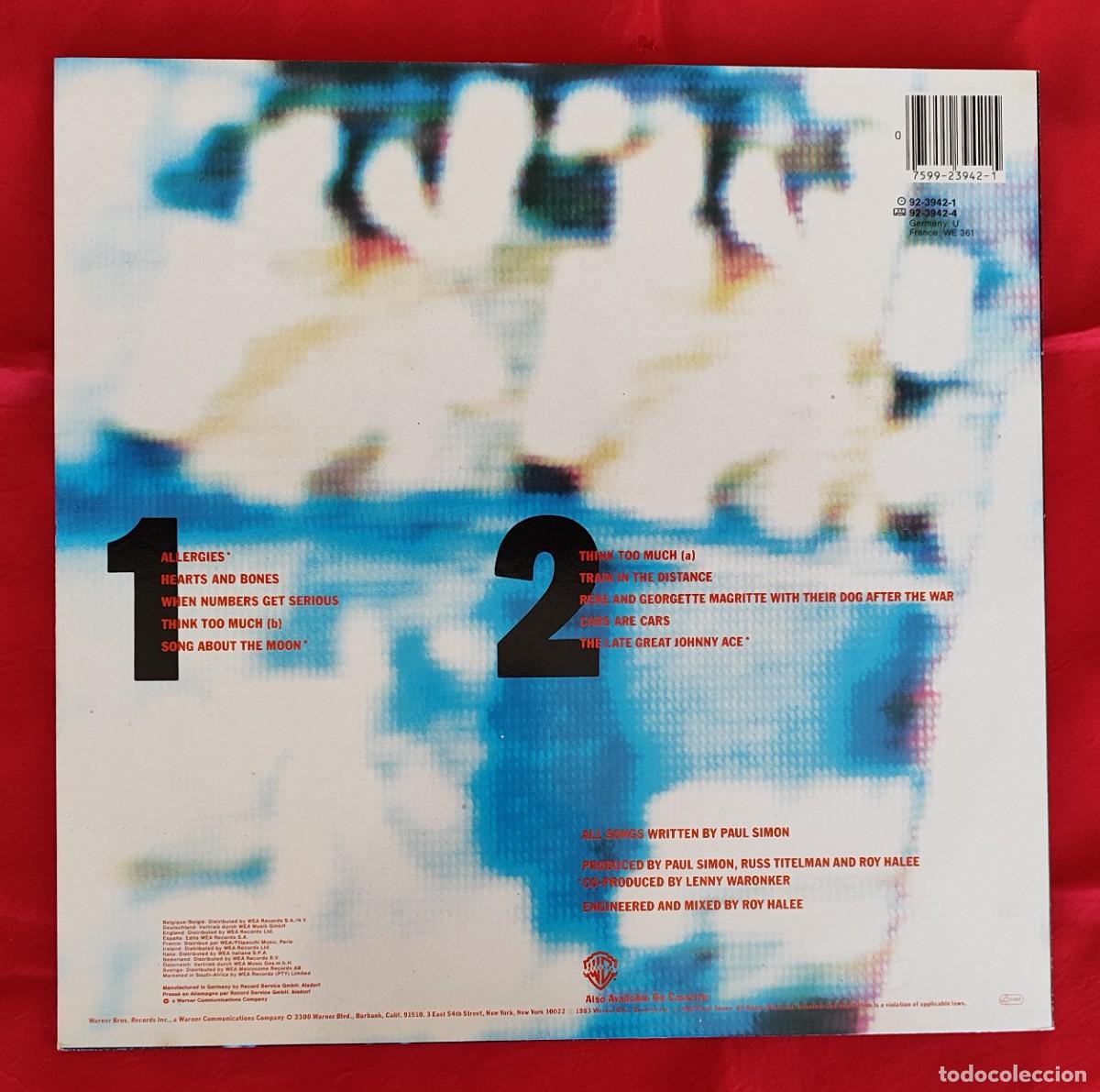 Discos de vinilo: PAUL SIMON .- HEARTS AND BONES. - Foto 2