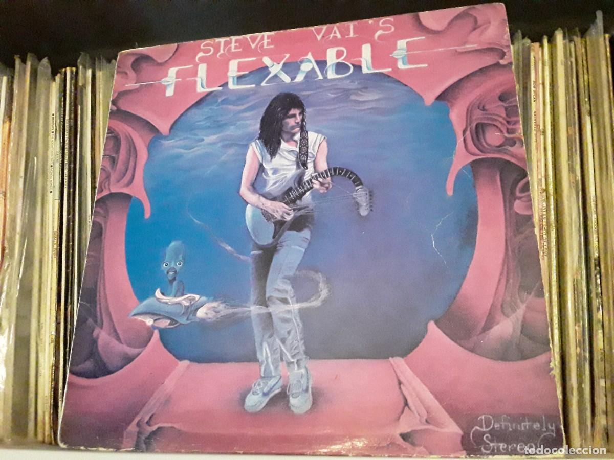 Discos de vinilo: Steve Vai &lrm;&ndash; Flex-Able - lp edic. usa 1984 - Foto 1
