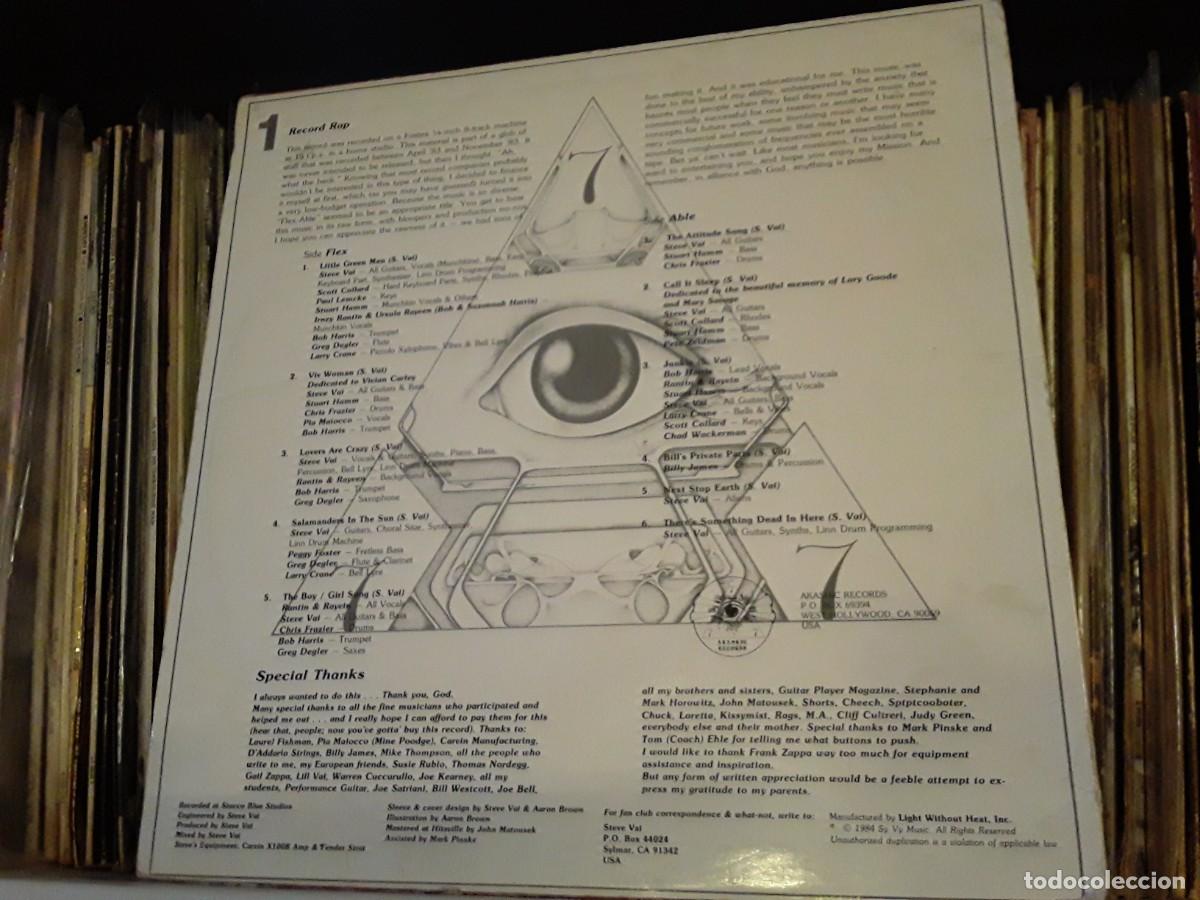 Discos de vinilo: Steve Vai &lrm;&ndash; Flex-Able - lp edic. usa 1984 - Foto 2