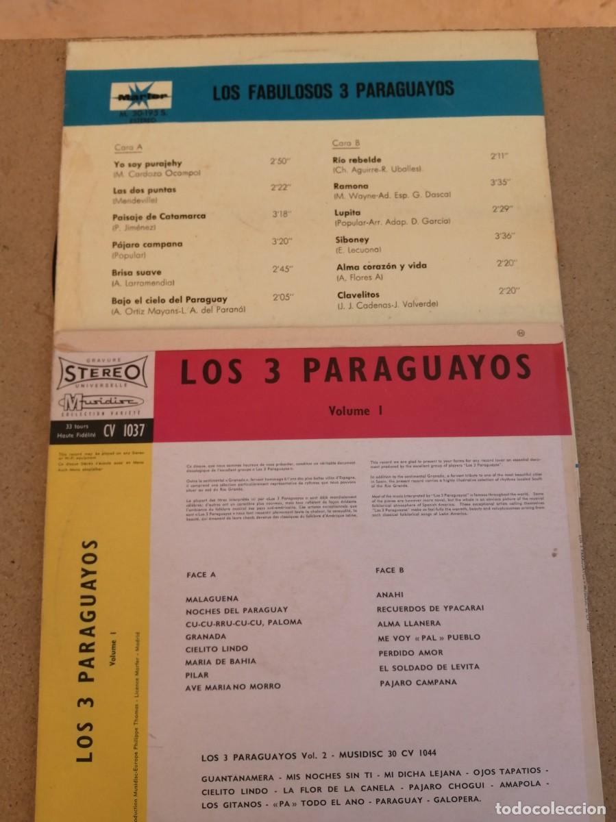Discos de vinilo: DOS DISCOS LP. LOS TRES PARAGUAYOS - Foto 2