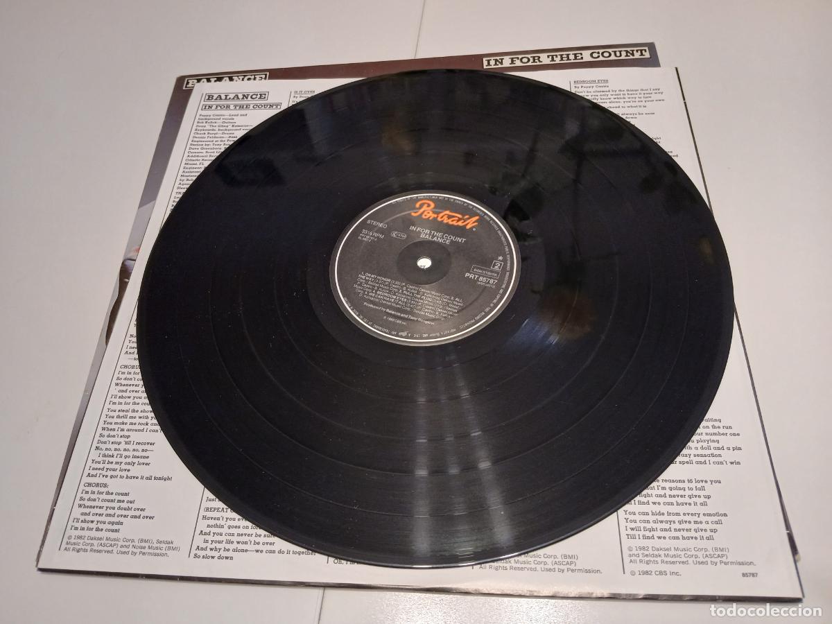 Discos de vinilo: BALANCE -IN FOR THE COUNT- LP DISCO VINILO - Foto 8