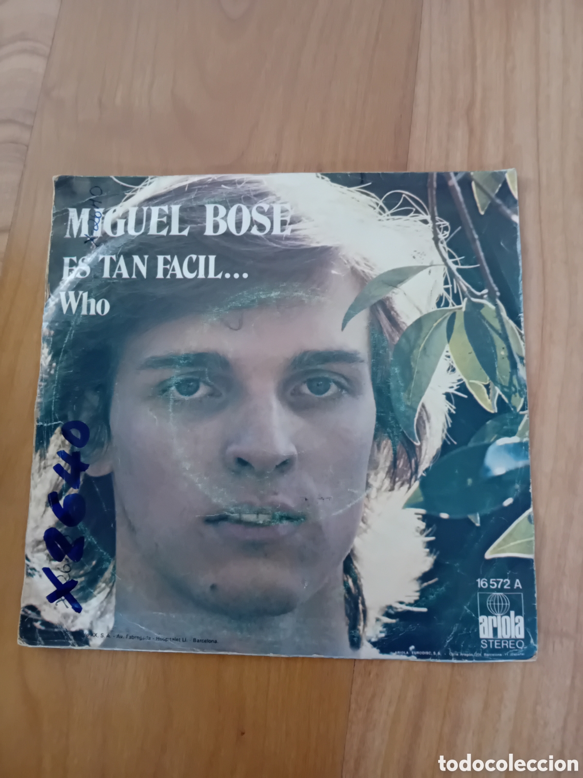 Discos de vinilo: MIGUEL BOSE. ES TAN FACIL. WHO - Foto 2