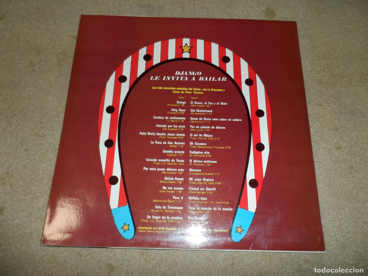 Discos de vinilo: PETER THOMAS - DJANGO LE INVITA A BAILAR (SPAIN 1975) - Foto 2
