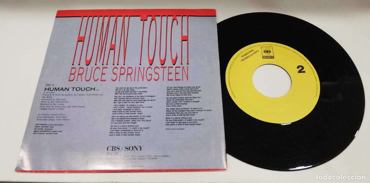 Discos de vinilo: SCO64-Bruce Springsteen - Human Touch (7&rdquo;, S/Sided, Promo) - Foto 2