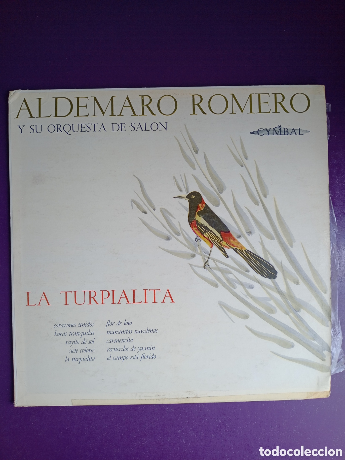 Disques de vinyle: Aldemaro Romero Y Su Orquesta De Salon &ndash; La Turpialita - LP CYMBAL VENEZUELA 1967 - FOLK POP LATIN