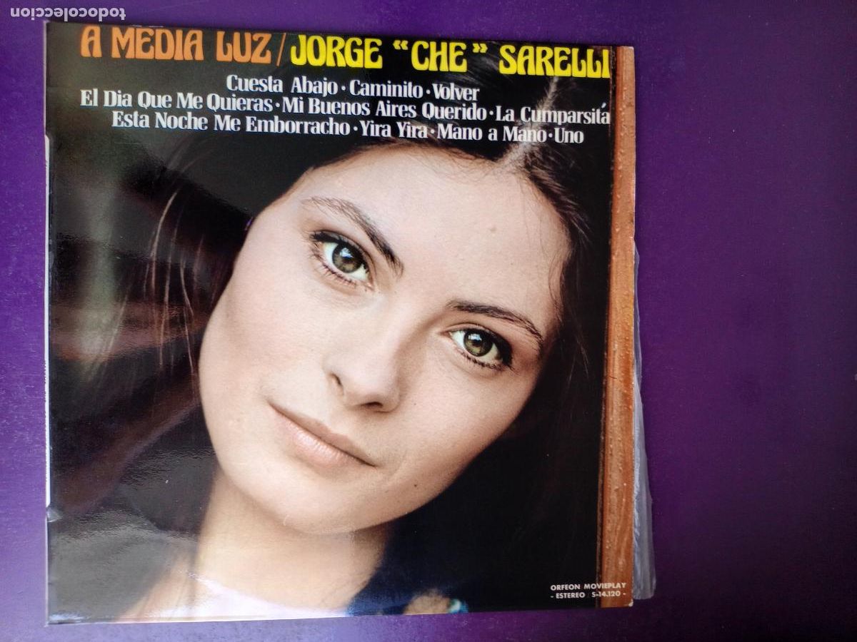 Disques de vinyle: Jorge &rdquo;Che&rdquo; Sareli &ndash; A Media Luz- LP MOVIEPLAY ORFEON 1973 - MEXICO TANGOS - SIN USO EN VINILO