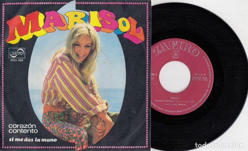 Discos de vinilo: MARISOL - CORAZON CONTENTO - SINGLE DE VINILO - C-56 - Foto 1