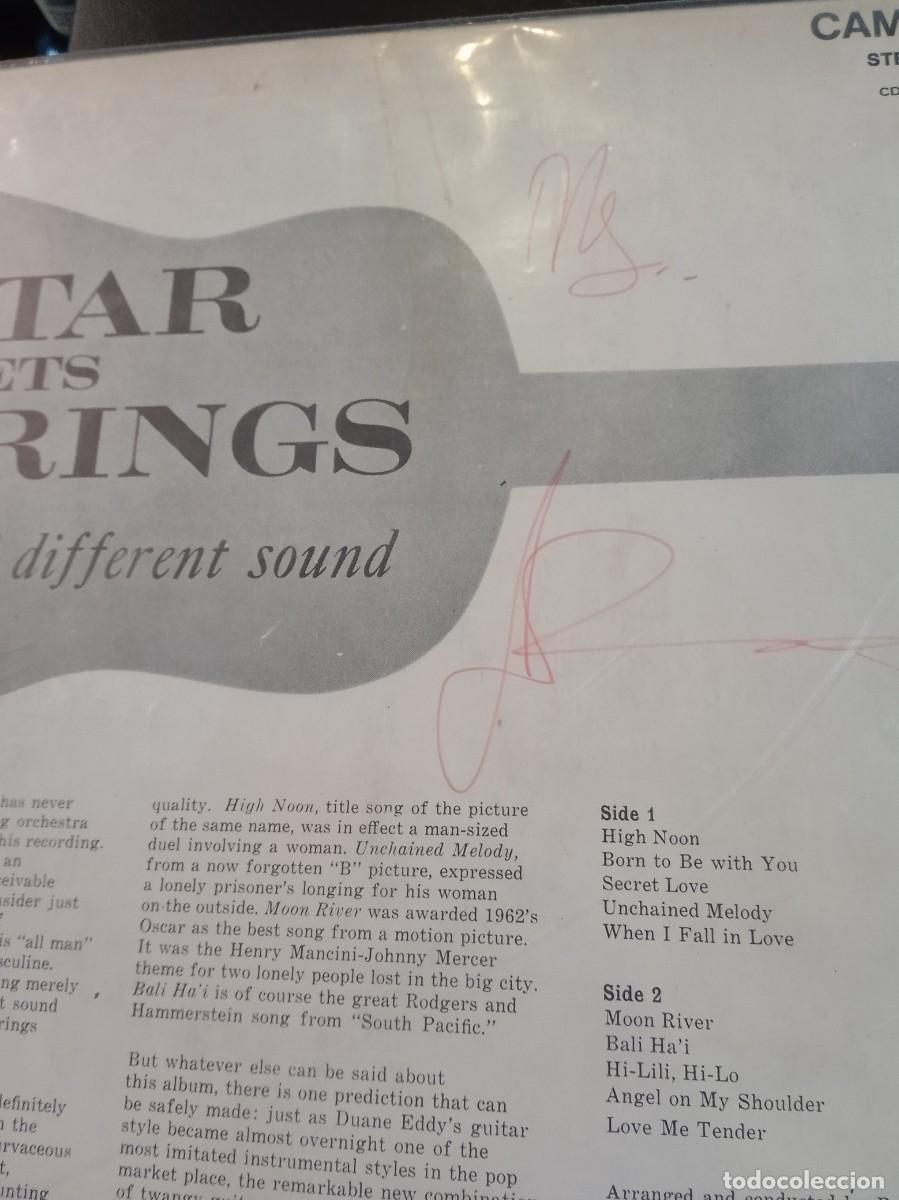 Discos de vinilo: DUANNE EDDY- TWANGY GUITAR SILKY STRINGS. LP - Foto 3