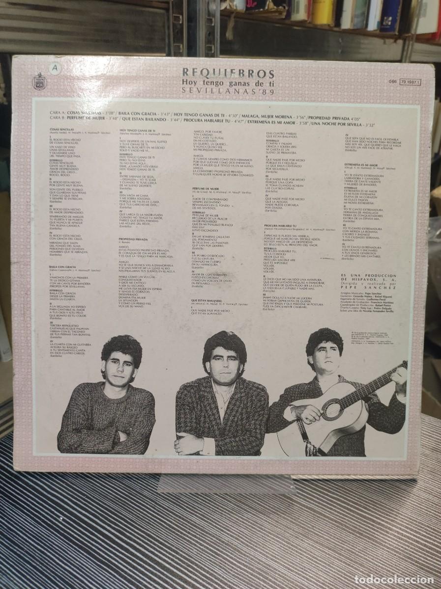 Discos de vinilo: Requiebros &ndash; Hoy Tengo Ganas De Ti - Foto 2