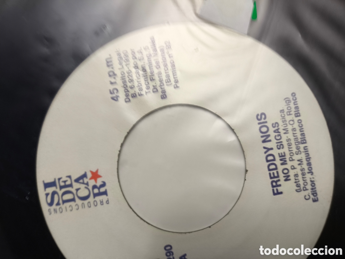 Discos de vinilo: Fredy nois.Fvinilosingle - Foto 3