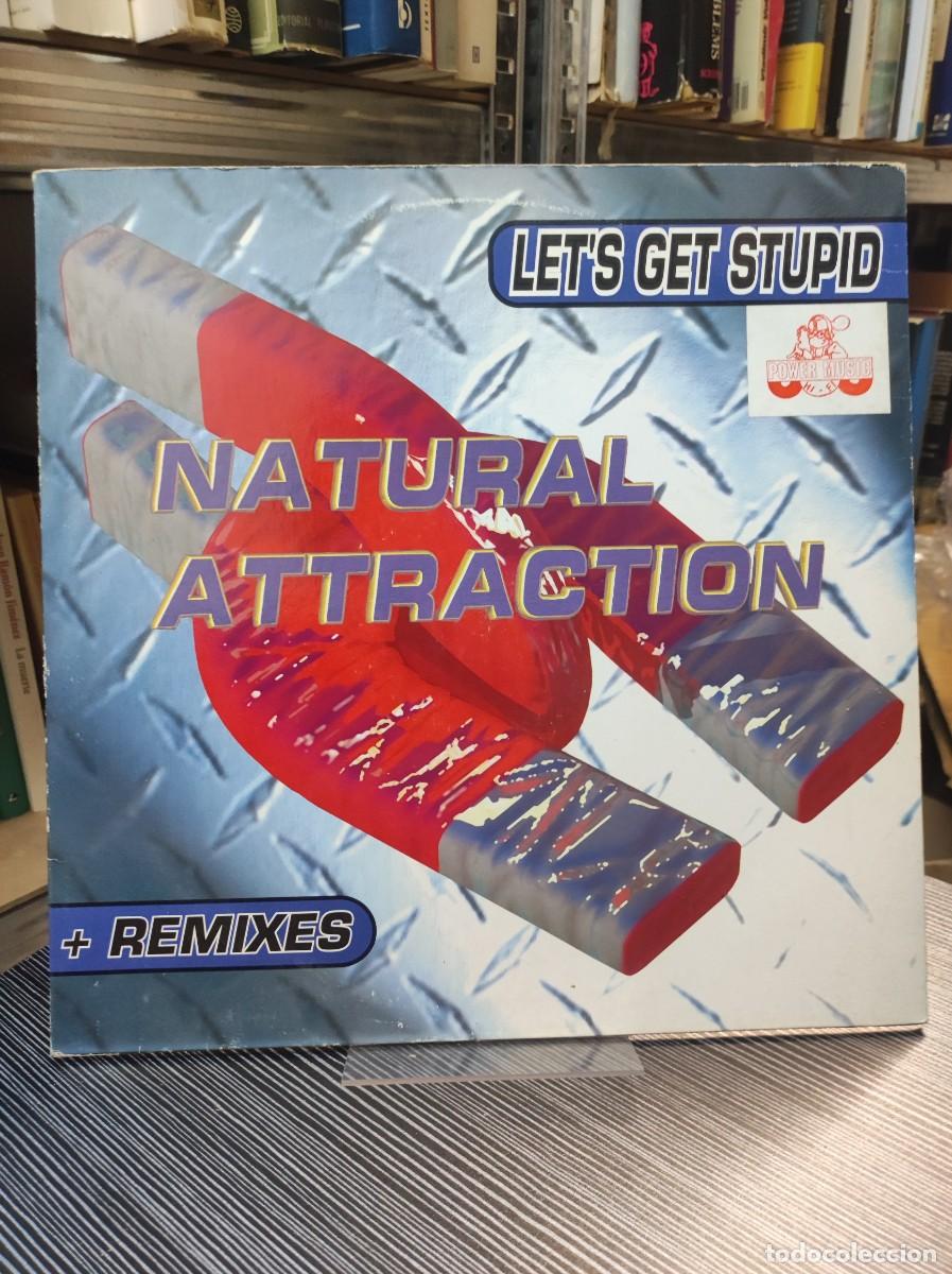 Discos de vinilo: Natural Attraction &ndash; Lets Get Stupid (+ Remixes) - Foto 1