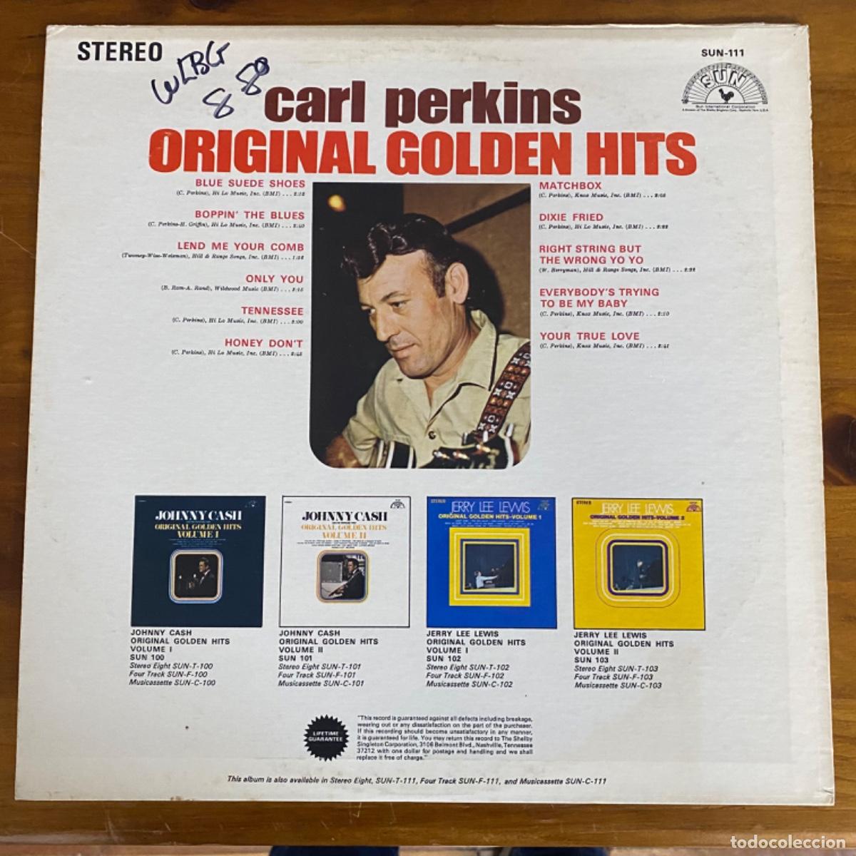 Discos de vinilo: CARL PERKINS ORIGINAL GOLDEN HITS - Foto 3