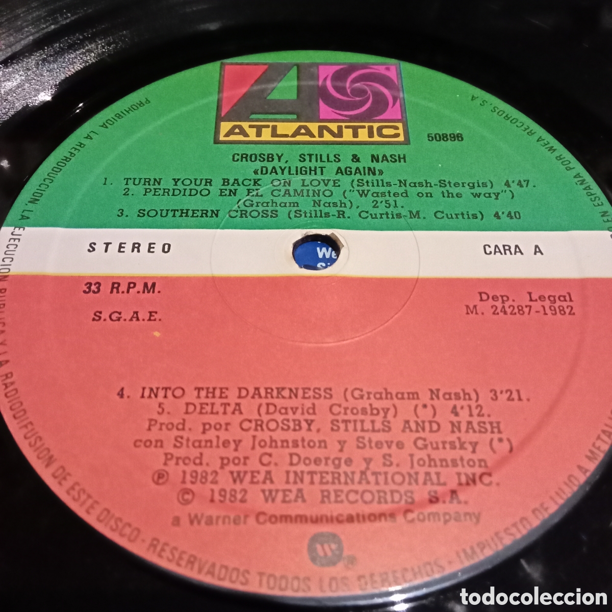 Discos de vinilo: CROSBY, STILLS & NASH - DAYLIGHT AGAIN - LP - Foto 6